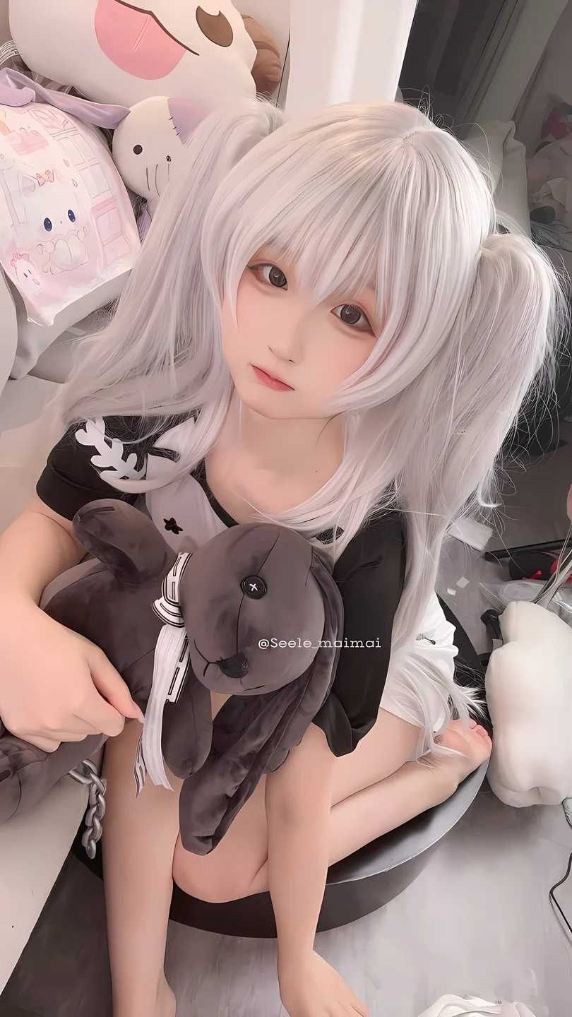 seele麦麦 - No.021 白色双马尾 [16P-82MB] tg@simisebaisi 【丝足阁】012.webp